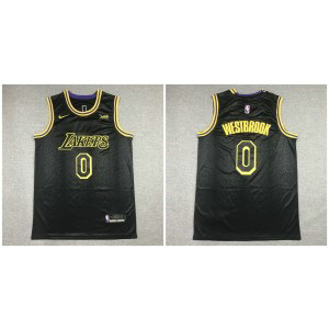 NBA Lakers 0 Russell Westbrook Black Nike Men Jersey