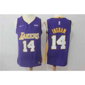 NBA Lakers 14 Brandon Ingram Purple Nike Authentic Men Jersey