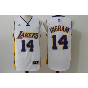 NBA Lakers 14 Brandon Ingram White Men Jersey