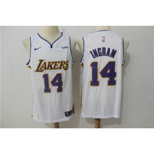 NBA Lakers 14 Brandon Ingram White Nike Swingman Men Jersey