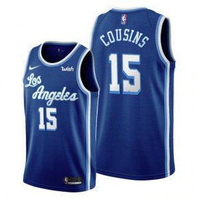 NBA Lakers 15 DeMarcus Cousins Blue Classic Nike Men Jersey