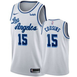NBA Lakers 15 DeMarcus Cousins White Classic Nike Men Jersey