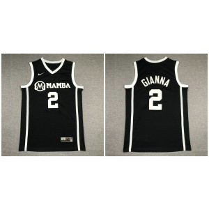 NBA Lakers 2 Gianna Bryant “Mamba” Black Stitched Men Jersey