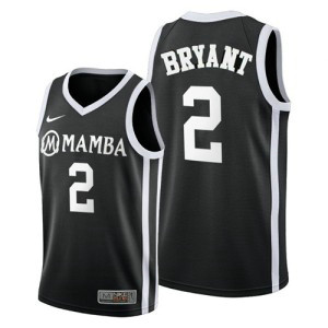 NBA Lakers 2 Kobe Brant “Mamba” Black Men Jersey