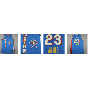 NBA Lakers 23 James 2025 All Star Blue Jordan Men Jersey
