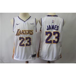 NBA Lakers 23 LeBron James White Nike Swingman Youth Jersey