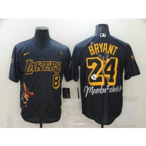 NBA Lakers 24 8 Kobe Black Men Jersey