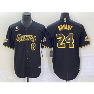 NBA Lakers 24 Bryant Black Baseball Vapor Limited Men Jersey
