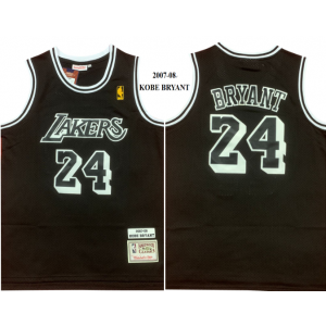 NBA Lakers 24 Kobe Black 2007-2008 Hardwood Classics Men Jersey