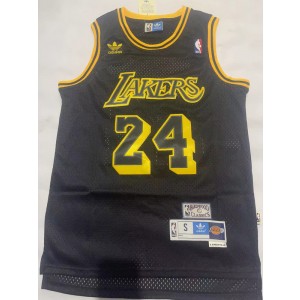 NBA Lakers 24 Kobe Black Hardwood Classics Men Jersey