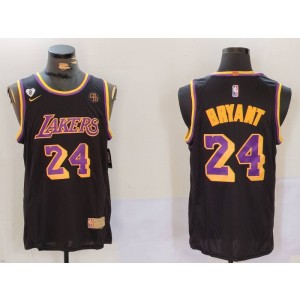 NBA Lakers 24 Kobe Black Nike Men Jersey