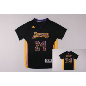 NBA Lakers 24 Kobe Bryant 2014 New Shirt Black Gold Men Jersey