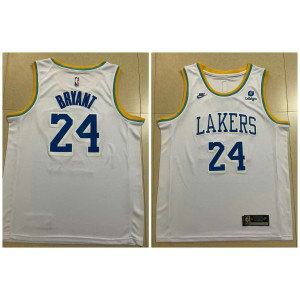 NBA Lakers 24 Kobe Bryant 2022-23 White Classic Edition Nike Men Jersey