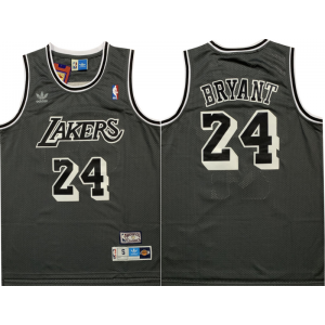 NBA Lakers 24 Kobe Bryant Black Hardwood Classics Men Jersey
