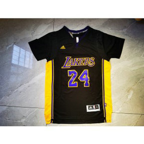 NBA Lakers 24 Kobe Bryant Black Men Jersey 1