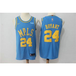 NBA Lakers 24 Kobe Bryant Blue MPLS Nike Men Jersey