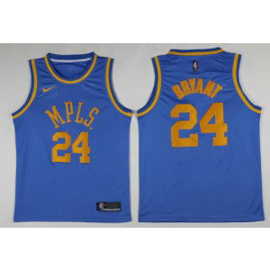 NBA Lakers 24 Kobe Bryant Blue MPLS Throwback Swingman Nike Men Jersey