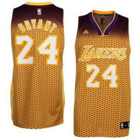 NBA Lakers 24 Kobe Bryant Gold Resonate Swingman Men Jersey
