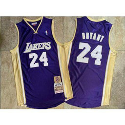 NBA Lakers 24 Kobe Bryant Purple Hall of Fame Memorial Edition Men Jersey