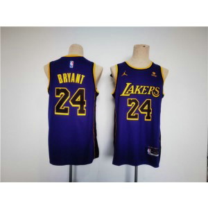 NBA Lakers 24 Kobe Bryant Purple Jordan Men Jersey