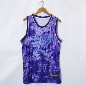 NBA Lakers 24 Kobe Bryant Purple Nike Men Jersey