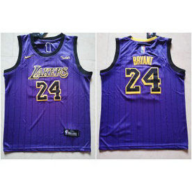 NBA Lakers 24 Kobe Bryant Purple Nike Youth Jersey