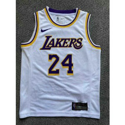 NBA Lakers 24 Kobe Bryant White Youth Jersey NBA Lakers 24 Kobe Bryant White Youth Jersey