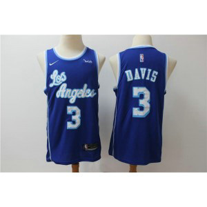 NBA Lakers 3 Anthony Davis Blue Nike Men Jersey