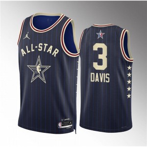 NBA Lakers 3 Anthony Davis Navy 2024 All Star Jordan Men Jersey
