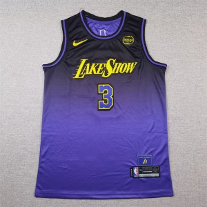 NBA Lakers 3 Anthony Davis Purple 2024 City Nike Men Jersey