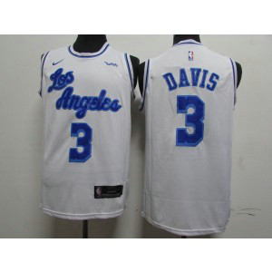 NBA Lakers 3 Anthony Davis White Men Jersey