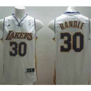 NBA Lakers 30 Julius Randle White Revolution 30 Men Jersey