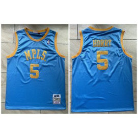 NBA Lakers 5 HORRY Blue Throwback Men Jersey