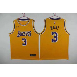 NBA Lakers 5 Josh Hart Yellow Nike Men Jersey