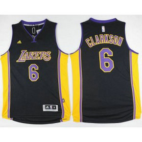 NBA Lakers 6 Jordan Clarkson Black(Purple ) Men Jersey