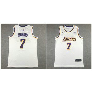 NBA Lakers 7 Carmelo Anthony White Nike Men Jersey