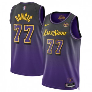 NBA Lakers 77 Luka Don?i? Purple 2024 25 City Edition Nike Men Jersey