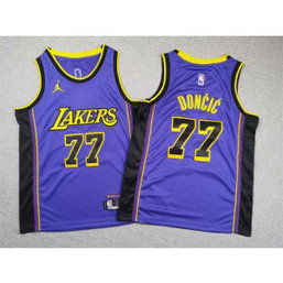 NBA Lakers 77 Luka Don?i? Purple Jordan Youth Jersey