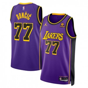 NBA Lakers 77 Luka Don?i? Purple Nike Men Jersey