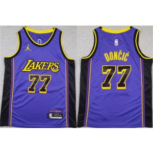 NBA Lakers 77 Luka Doncic Purple 2025 City Edition Jordan Youth Jersey