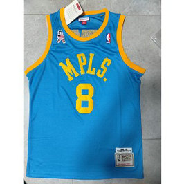 NBA Lakers 8 Kobe Bryant Blue MPLS Throwback Swingman Men Jersey
