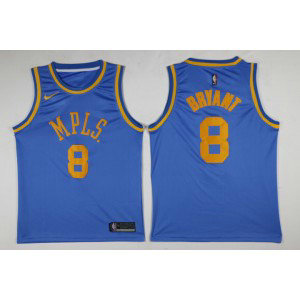 NBA Lakers 8 Kobe Bryant Blue MPLS Throwback Swingman Nike Men Jersey