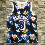 NBA Lakers 8 Kobe Floral Men Jersey