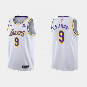 NBA Lakers 9 Rajon Rondo White 2021-21 New Season Nike Men Jersey