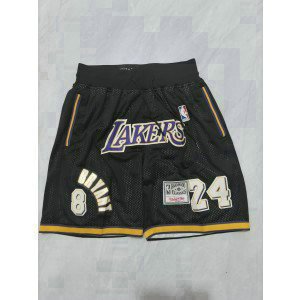 NBA Lakers Black Just Don Shorts