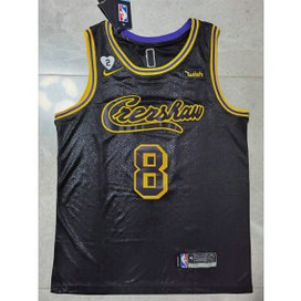 NBA Lakers Concept Crenshaw 24 kobe Bryant Black Mamba GIGI Men Jersey