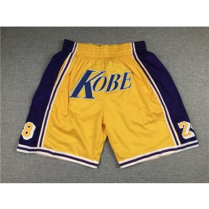NBA Lakers Kobe Yellow 2020 New Shorts