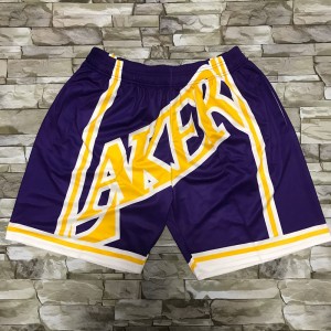 NBA Lakers Mitchell & Ness Big Face Purple Shorts