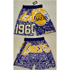 NBA Lakers Mitchell & Ness Blue Shorts (Run Small)