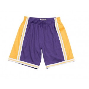 NBA Lakers Purple Hardwood Classics Shorts